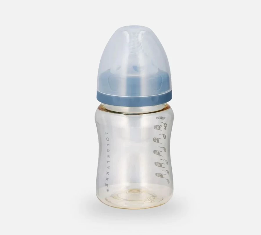 Lola&Lykke Naturalflow Baby Bottle for Infants 3 Months+ | BPA-Free, Anti-Colic, Easy-Grip Design