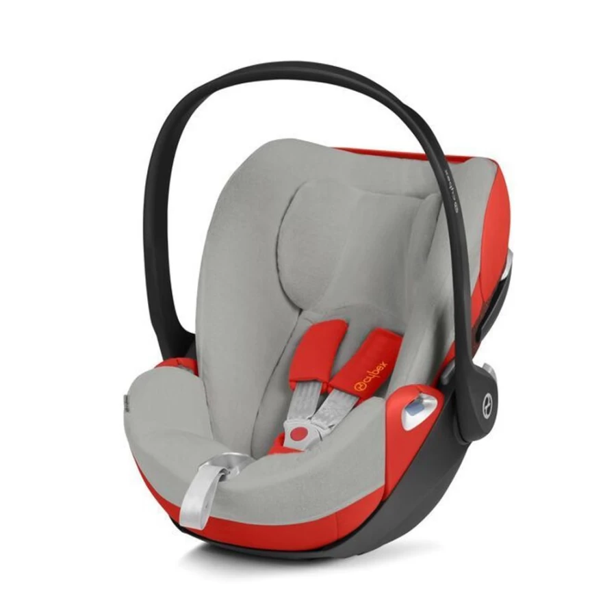 Cybex Cloud Z i-Size Car Seat Summer Cover - Breathable Grey Sun Shade for Baby Protection