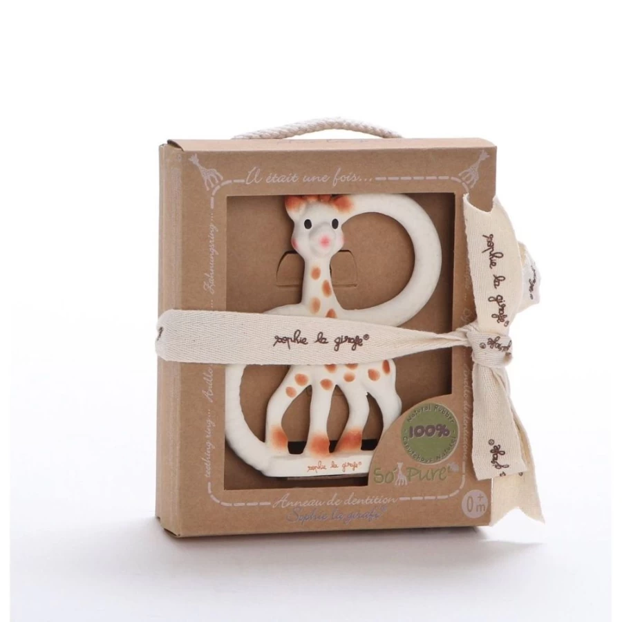 Sophie The Giraffe Teething Ring for Babies - Natural Rubber Infant Teether Toy by Sophie