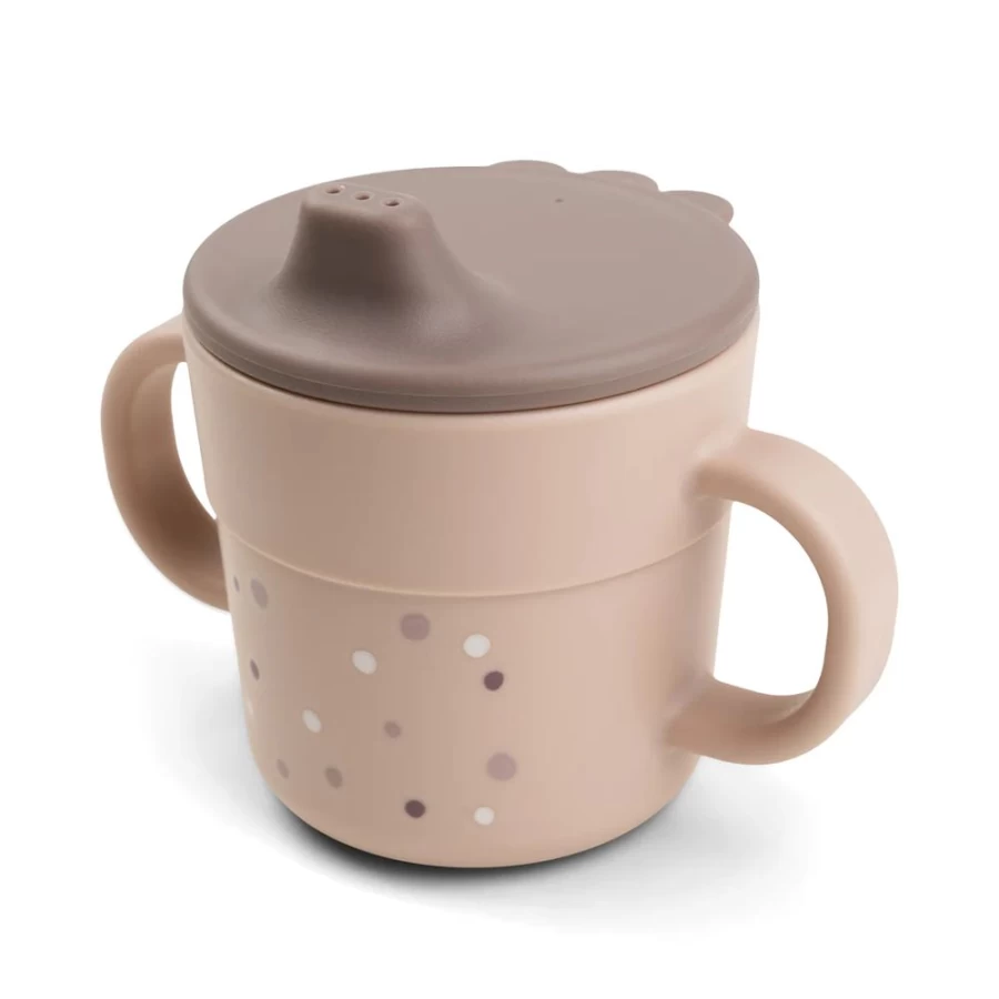 Done by Deer Happy Dots Powder Foodie Spout Cup - Fun & Easy Feeding for Babies