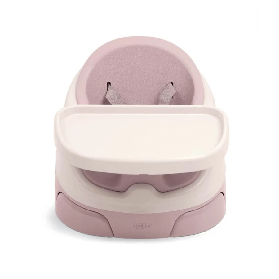 Mamas & Papas Bug 3-in-1 Multi-Use Floor Seat, Booster Seat & Activity Tray for Babies & Toddlers - Blossom Pink Feeding Essentials
