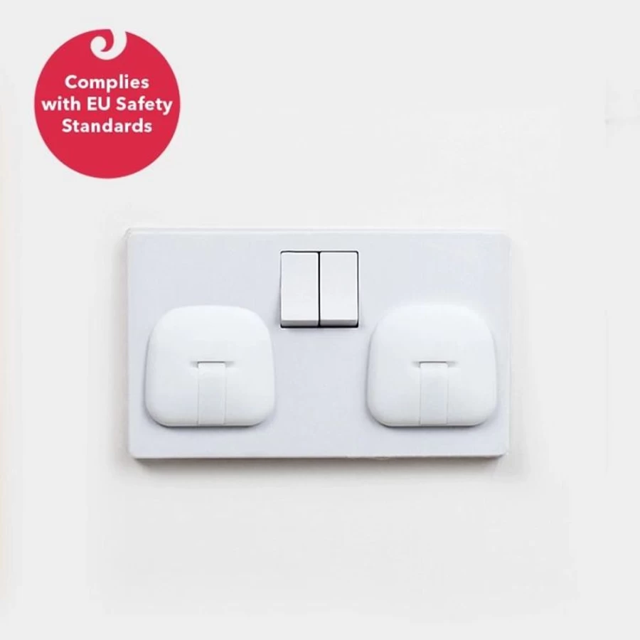 Fred 6-Pack White Plug Socket Covers - Childproof Electrical Outlet Protectors