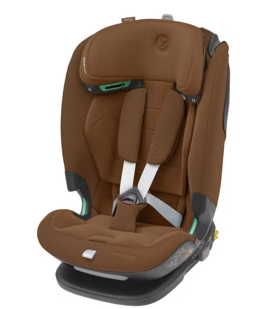 Maxi Cosi Titan Pro2 i-Size Car Seat - Cognac Brown, Safe & Comfortable for Kids